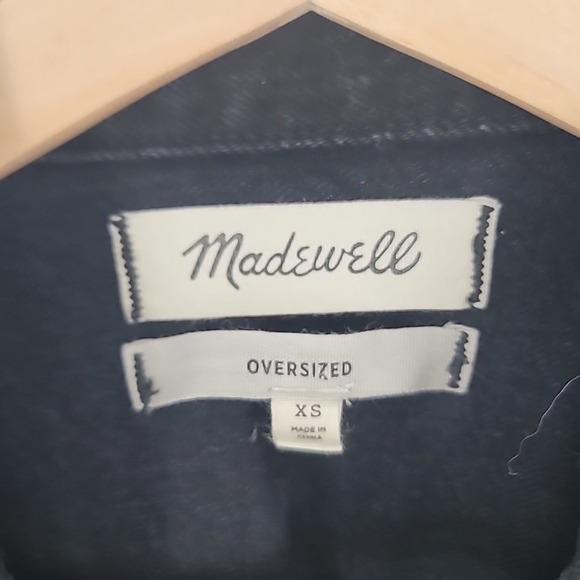 Madewell Oversized Boxy Black Denim Jean Jacket in Lunar Wash Womens size XS - Picture 6 of 11